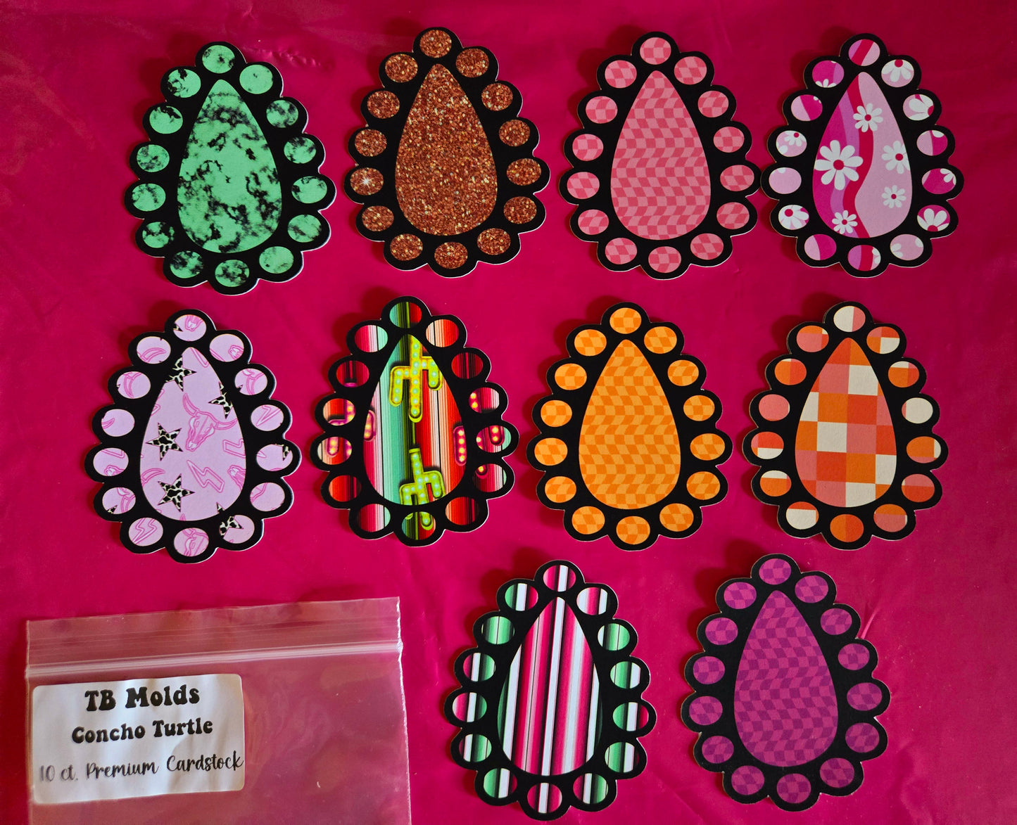 Concho turtle cardstock from Texas Fresh Boutique