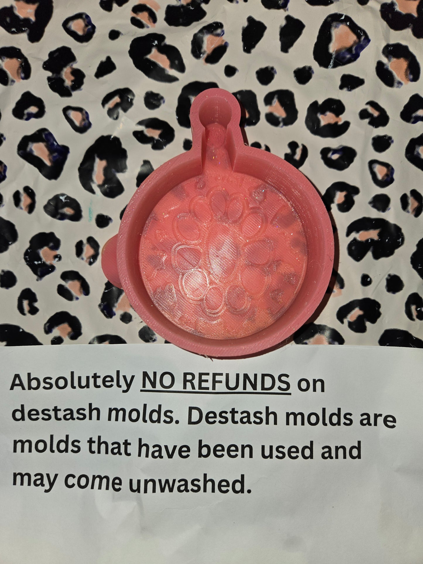 B GRADE COWPRINT CONCHO ORNAMENT