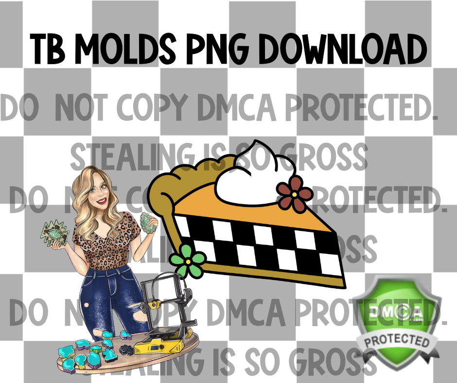 Checkered Pie PNG