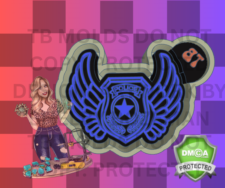 WINGED POLICE BADGE