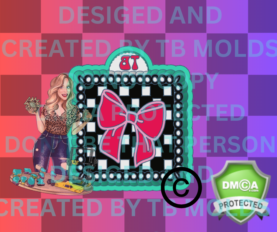 CHECKERED BOW FRAME