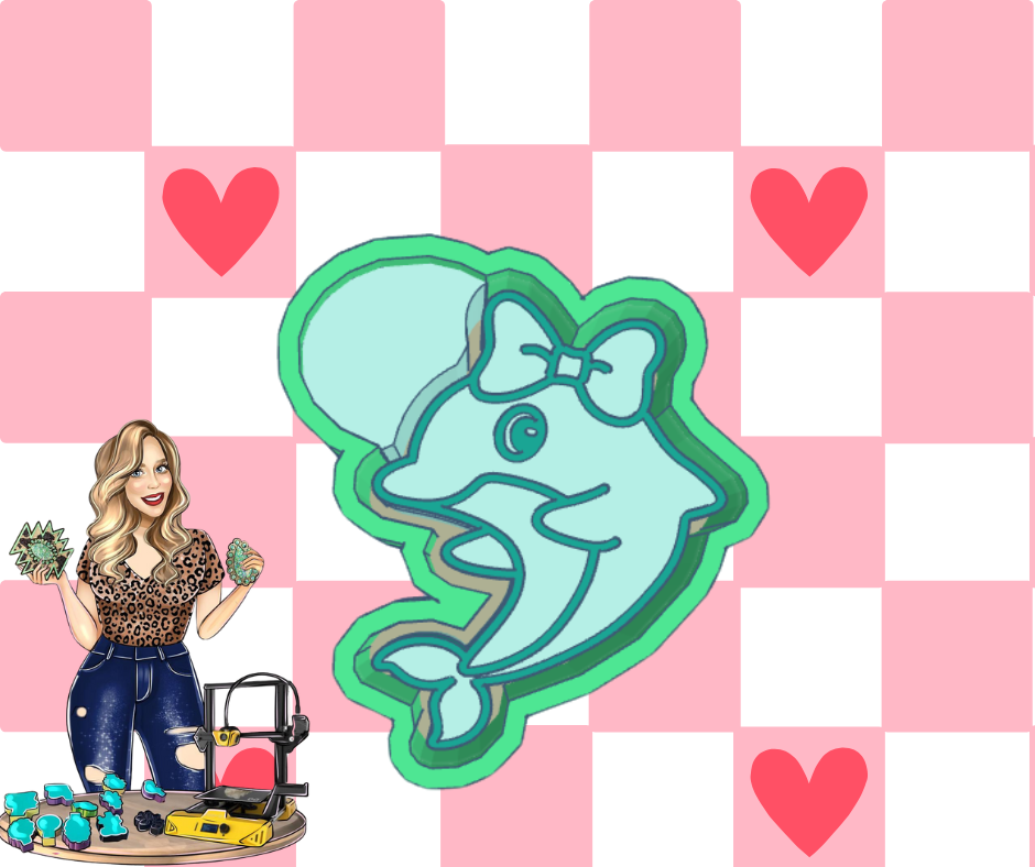 DOLPHIN WITH BOW STL FILE