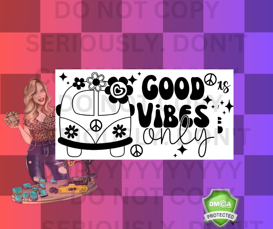 GOOD VIBES ONLY LABEL