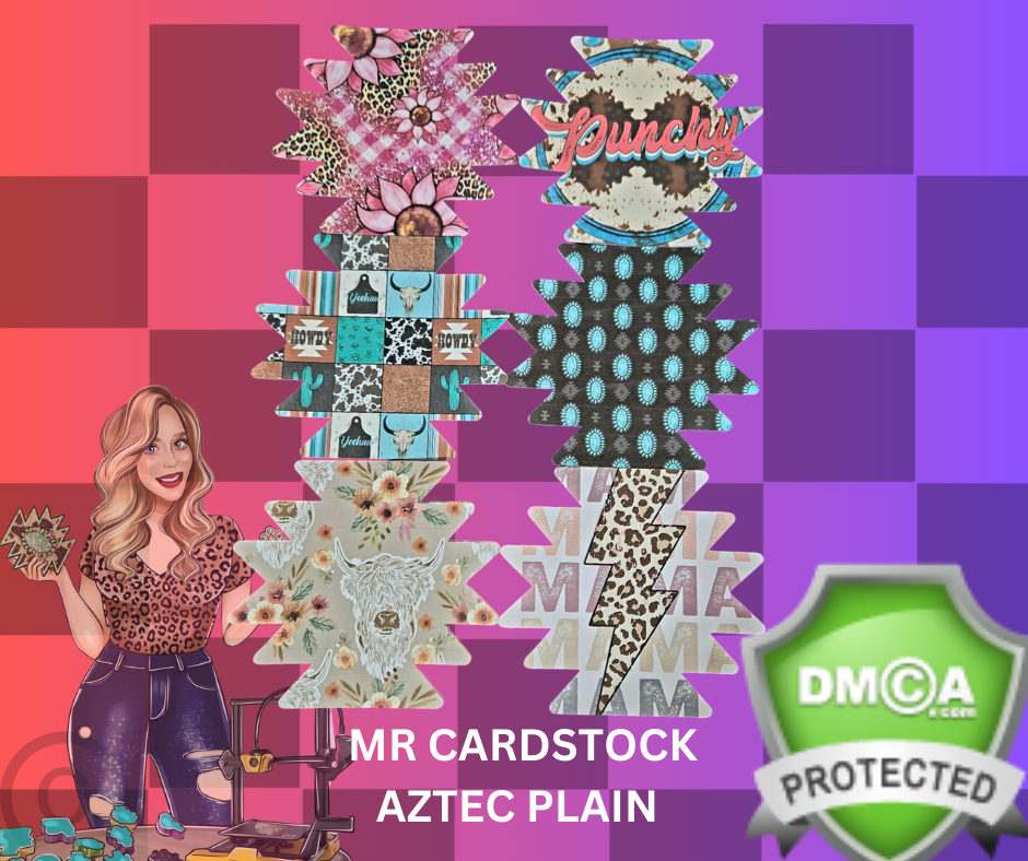 Plain aztec cardstock MR CARDSTOCK