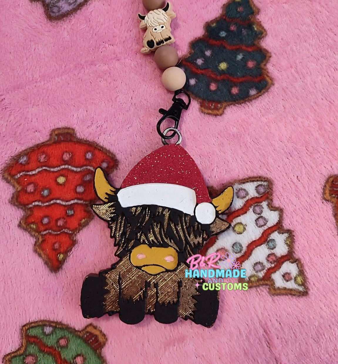 CHRISTMAS HIGHLAND COW