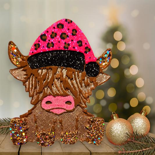 CHRISTMAS HIGHLAND COW
