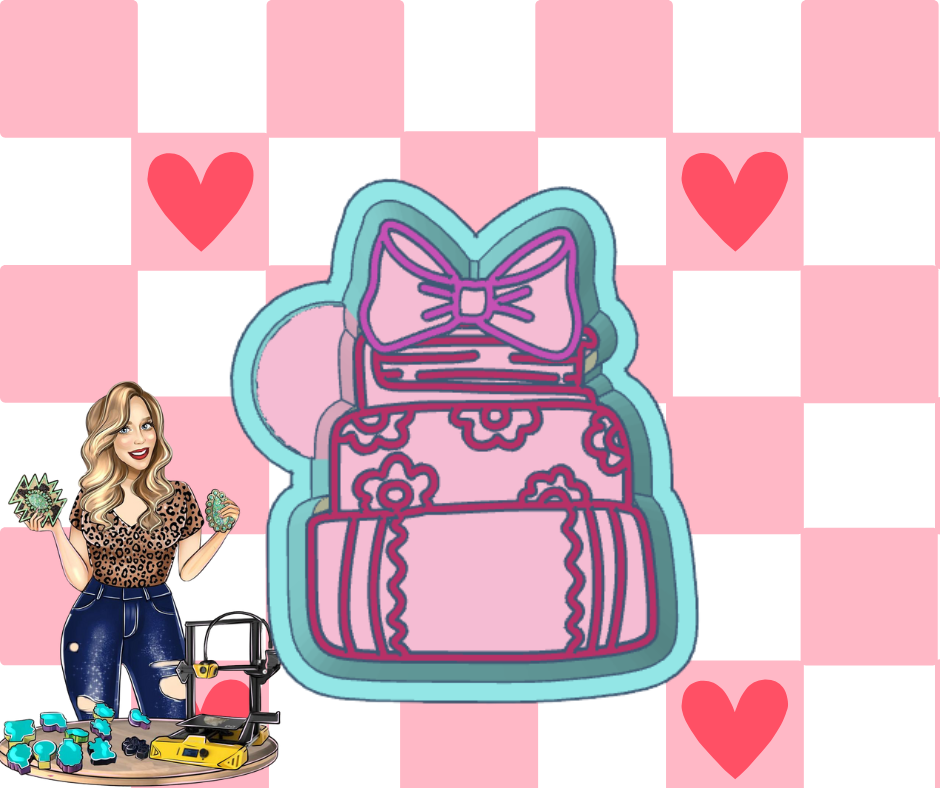 STACKED BOOKS WITH BOW STL FILE