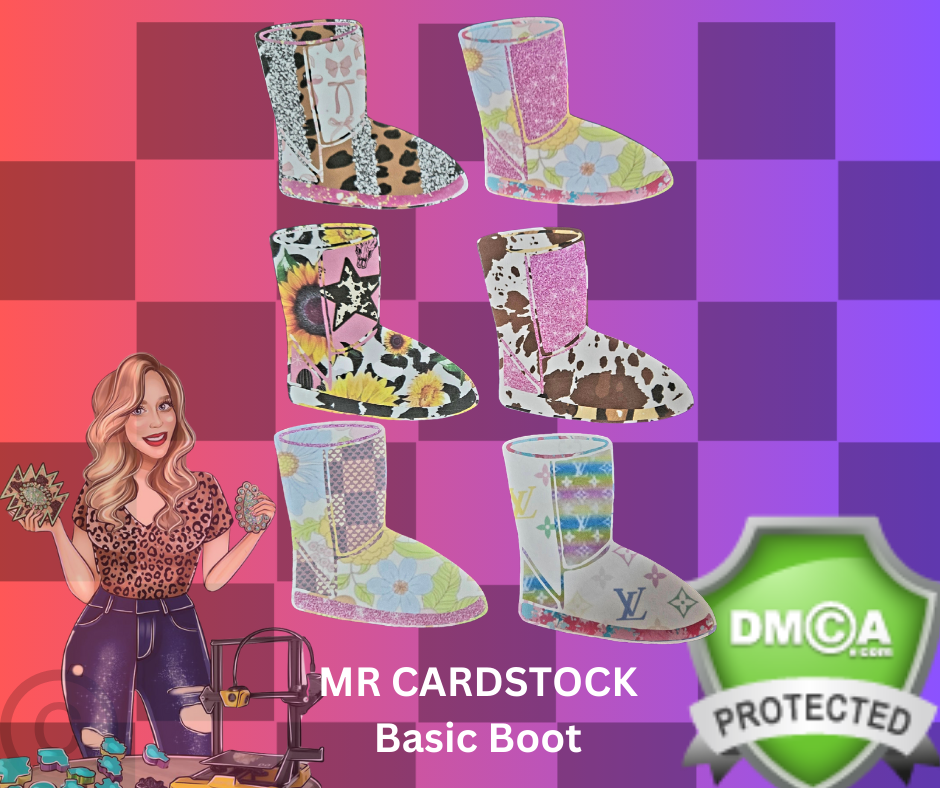 Basic boot cardstock MR CARDSTOCK