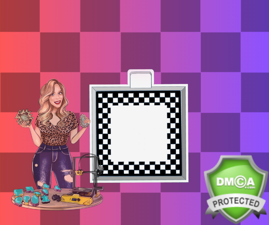 Square checkered frame