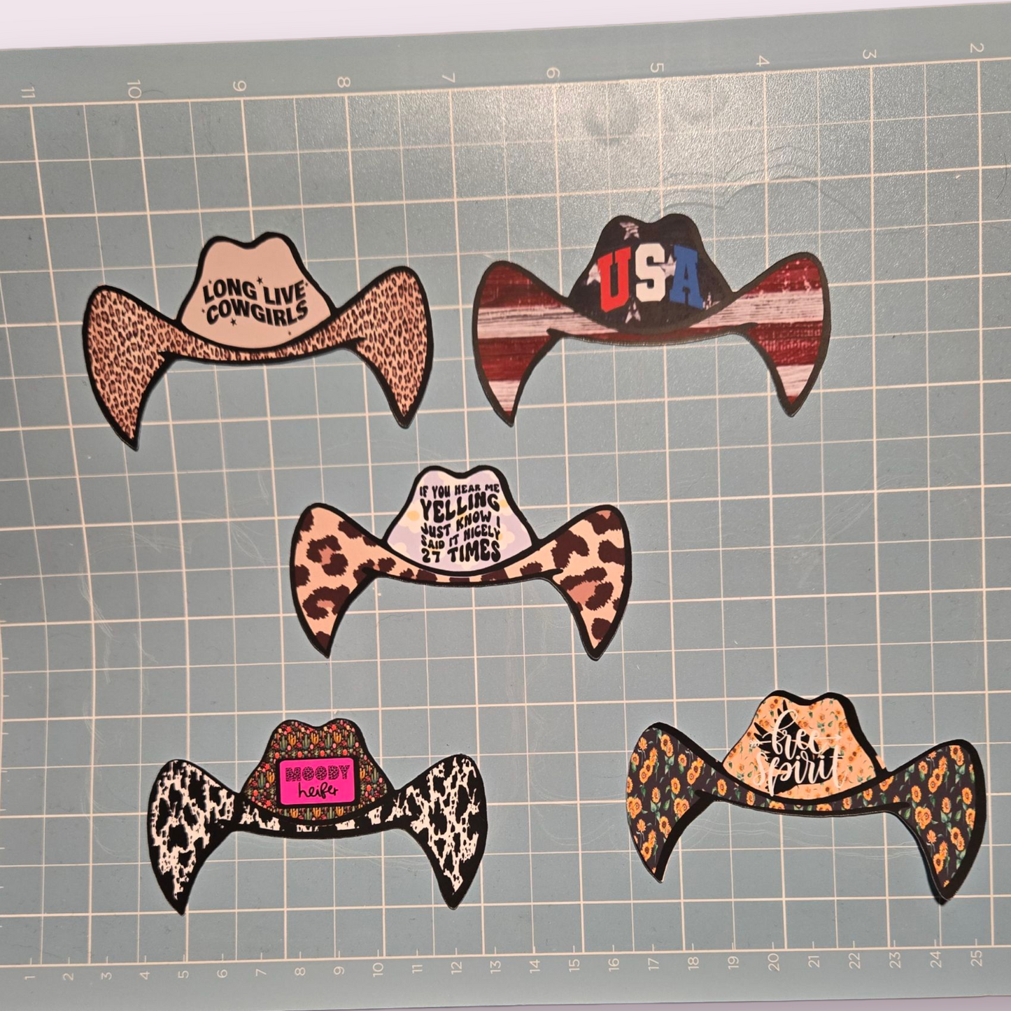 Glossy Plain Concho Cowboy cardstock MR CARDSTOCK mixed grab bag