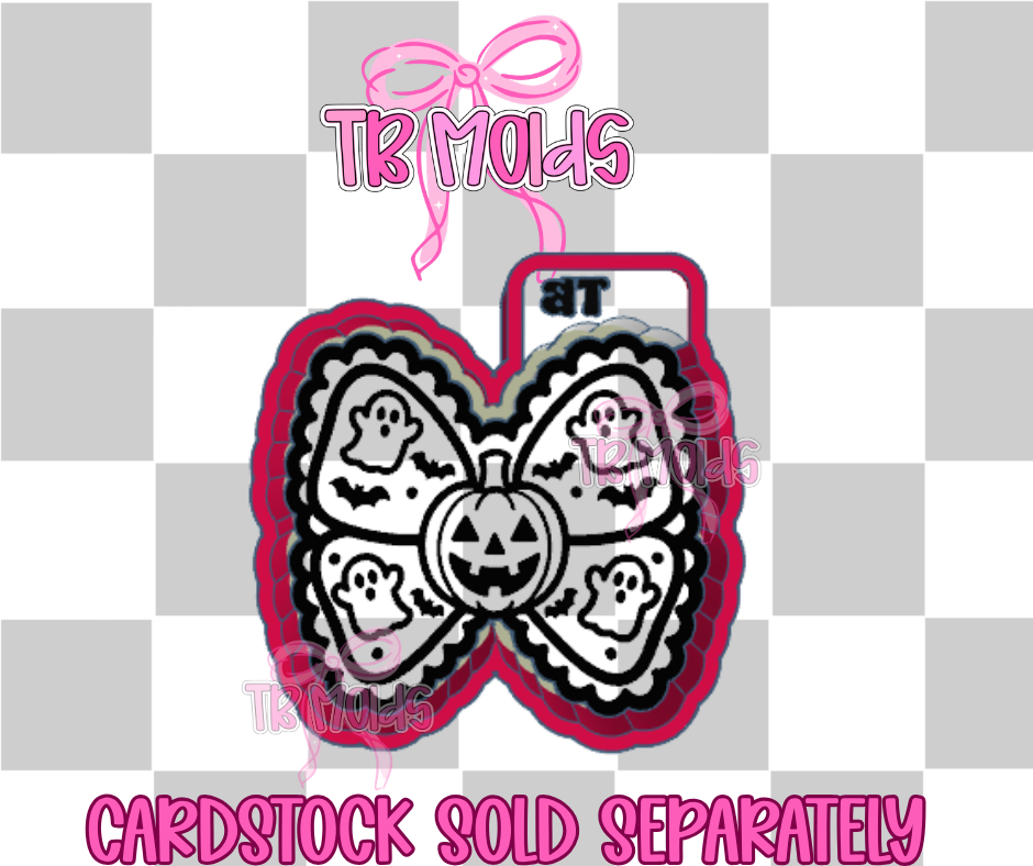 Scalloped pumpkin bow