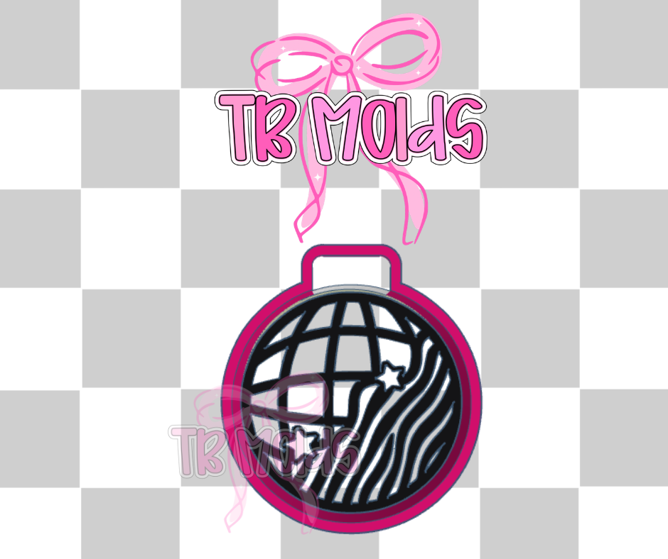 Zebra disco ball