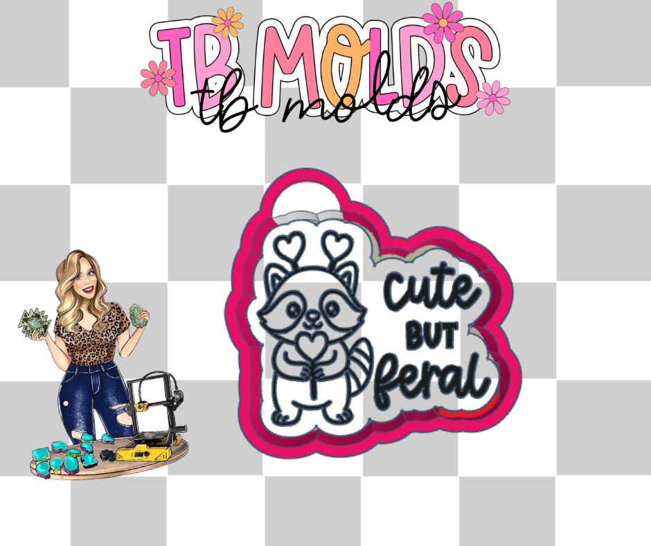 Cure but feral heart raccoon