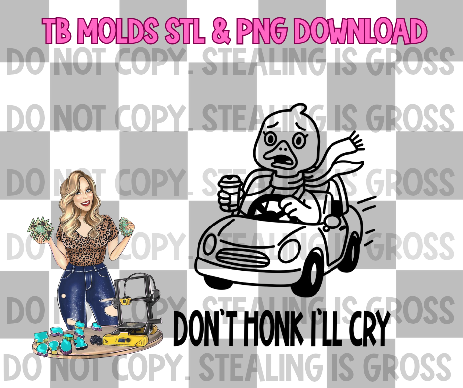 Don't honk goose STL PNG