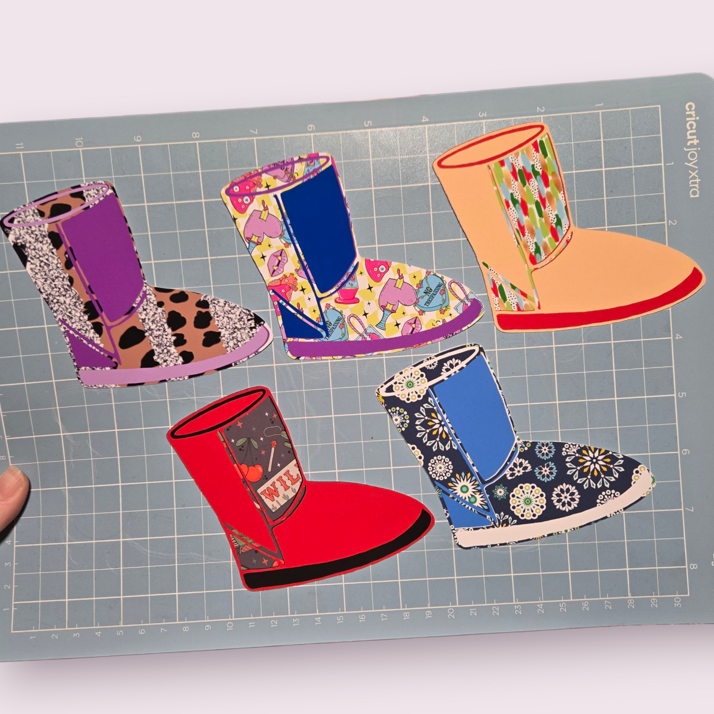 Glossy Basic Boot cardstock MR CARDSTOCK mixed grab bag