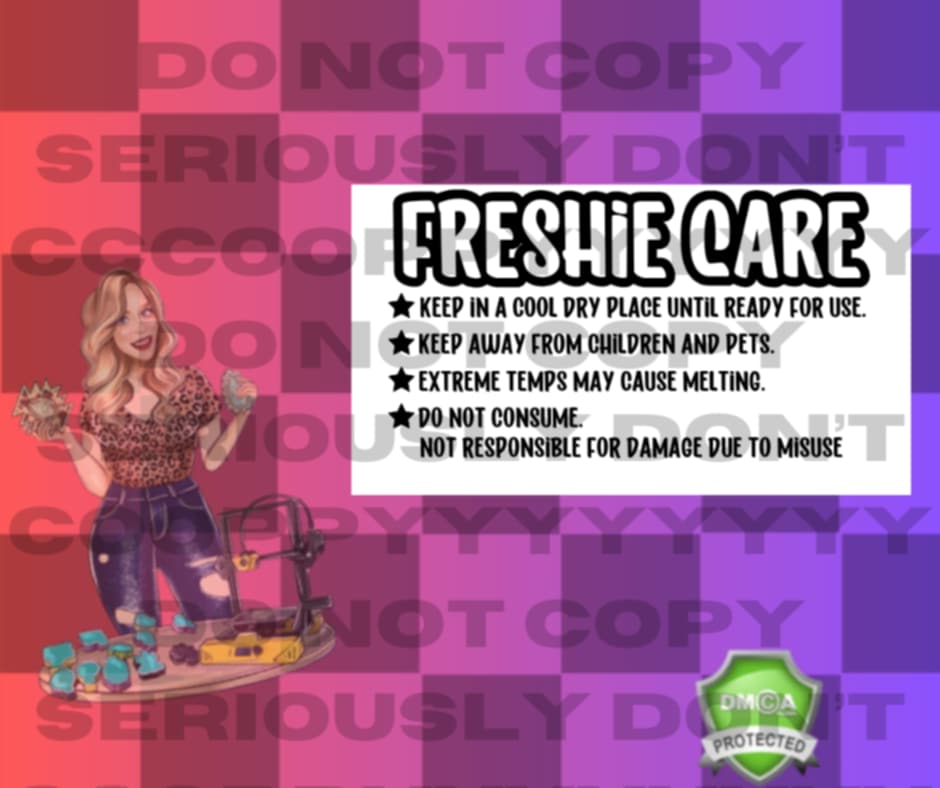 Freshie care label