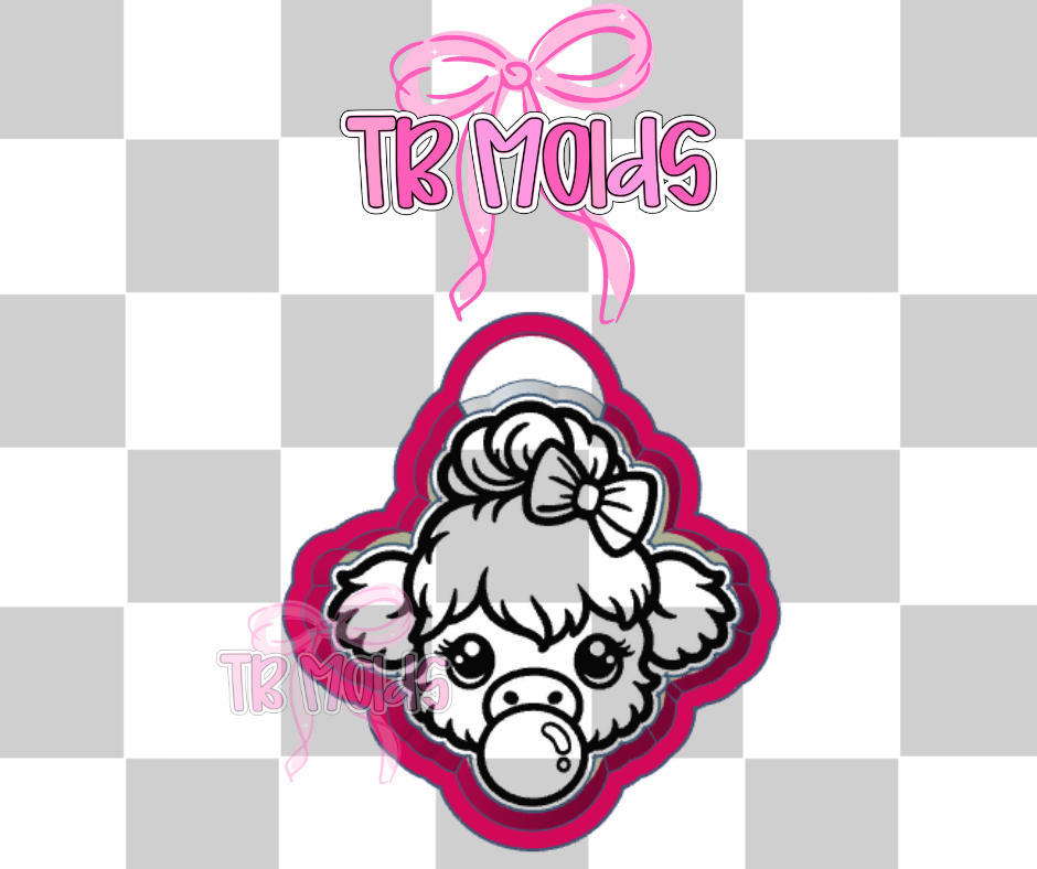 Bubblegum cow with bun