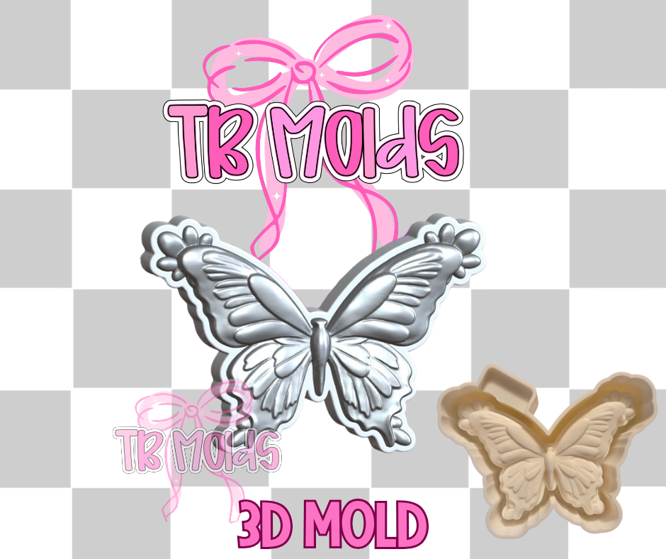 3D western butterfly