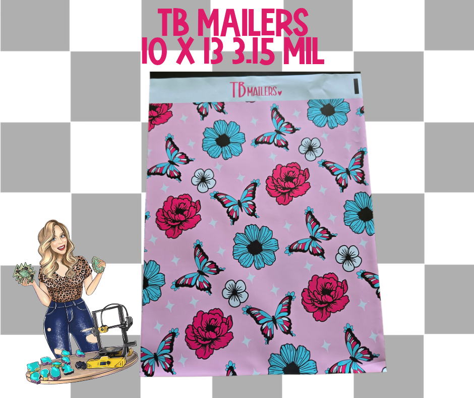 Butterfly Floral 10x13 Poly Mailer