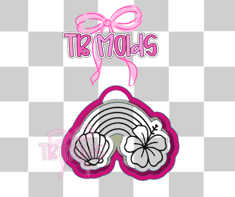 Shell flower rainbow