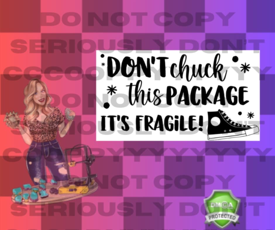 Dont chuck this package LABEL