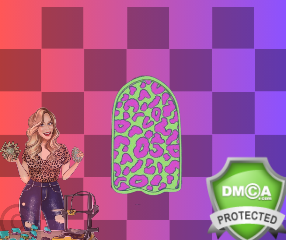 Leopard popsicle Insert