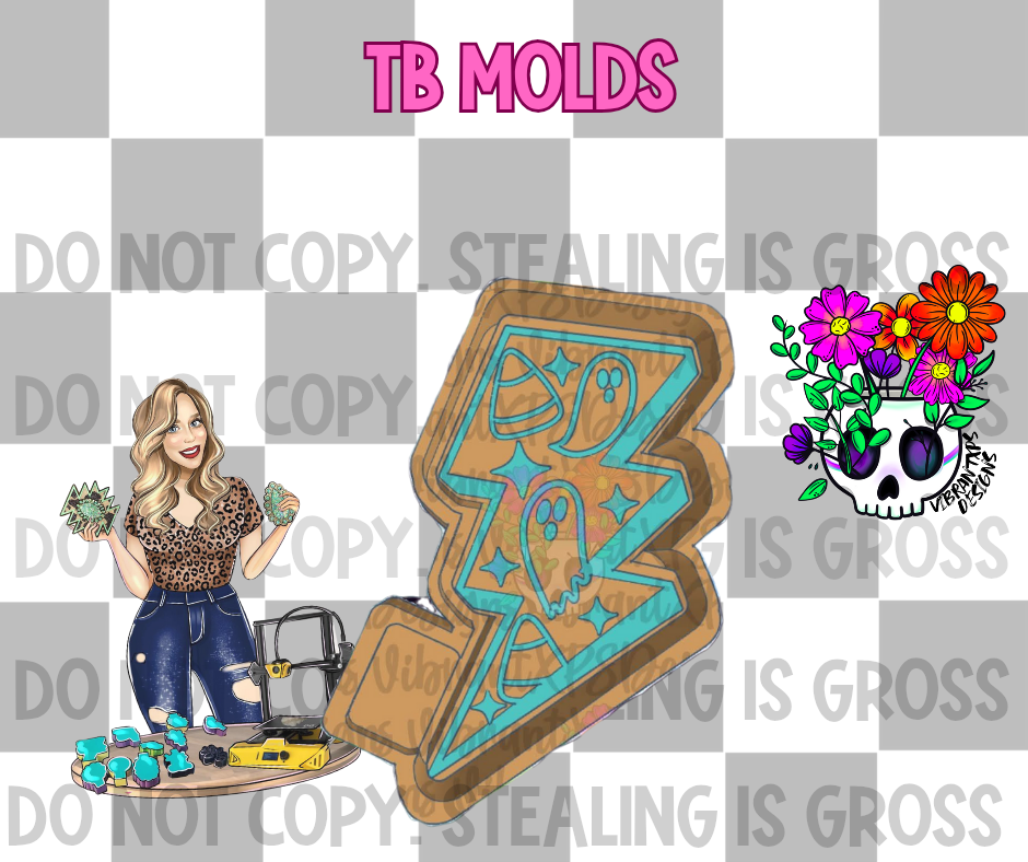 Candy corn ghost bolt