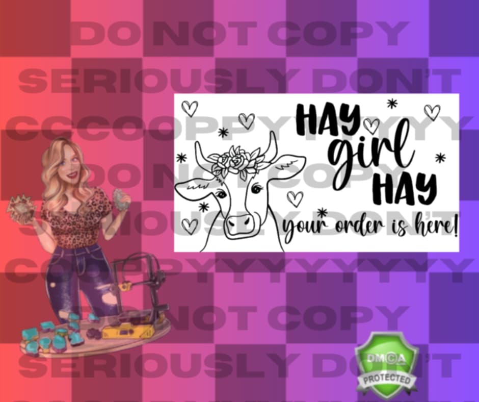 Hay girl Label