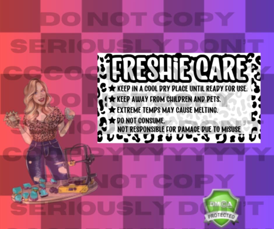 Freshie care label