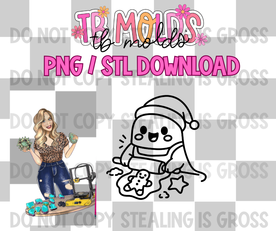 Ghost cookies PNG STL download