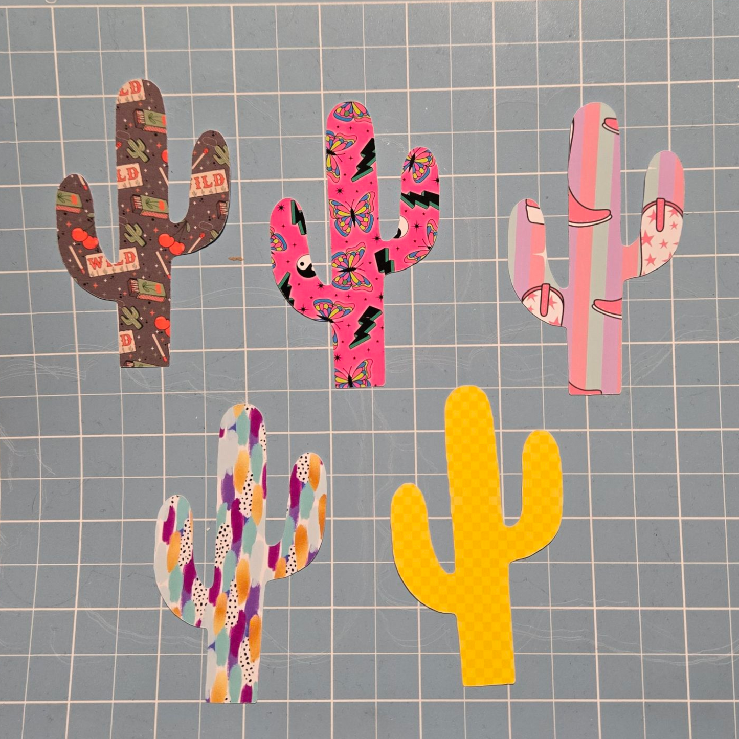 Glossy Double Concho Cactus cardstock MR CARDSTOCK mixed grab bag