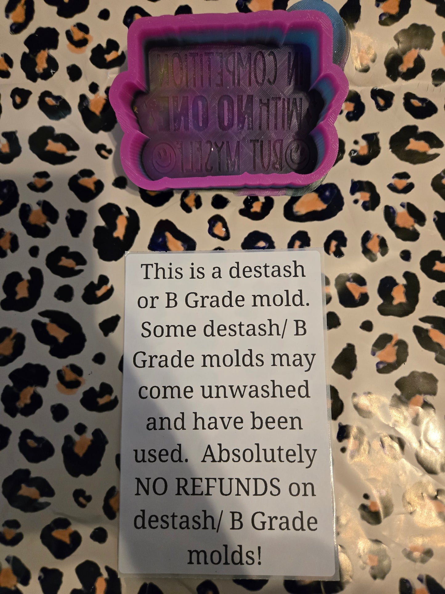 DESTASH- in competition with no one