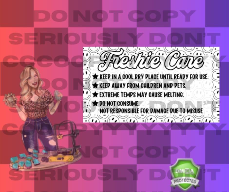 Freshie care label