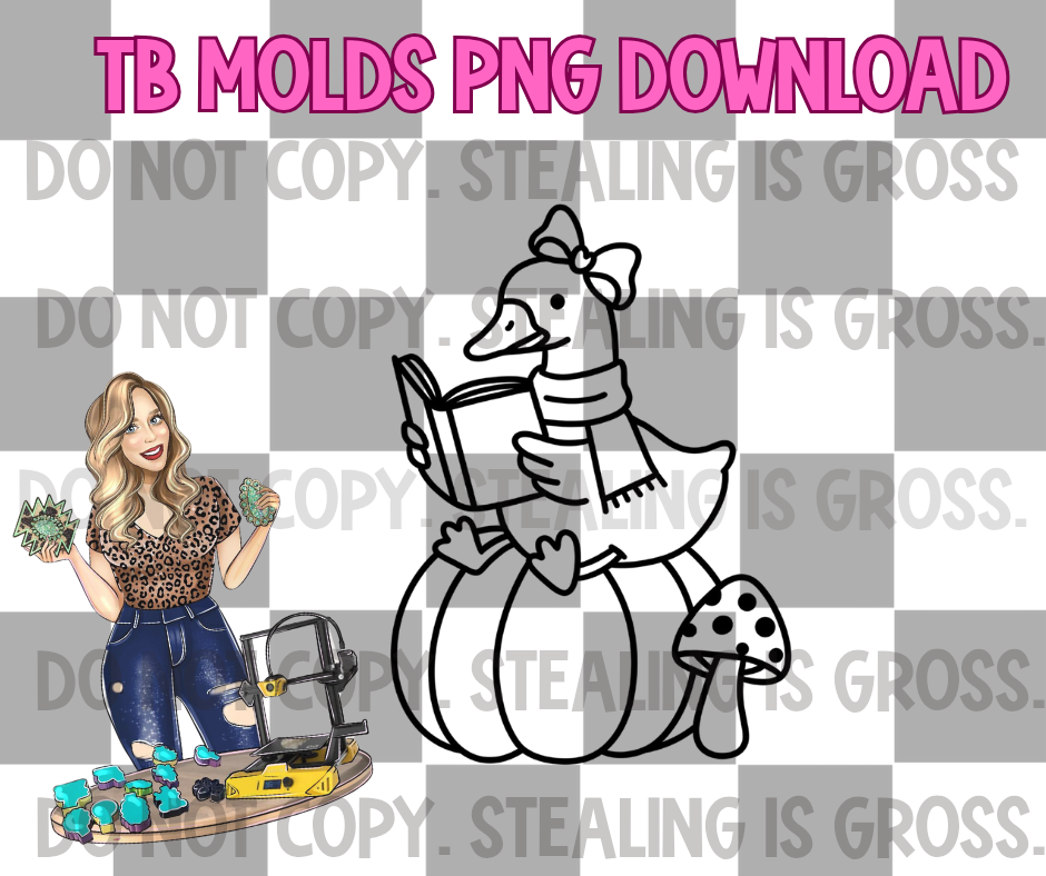 Reading goose PNG