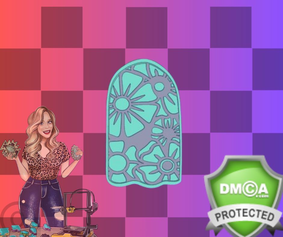 Floral popsicle Insert