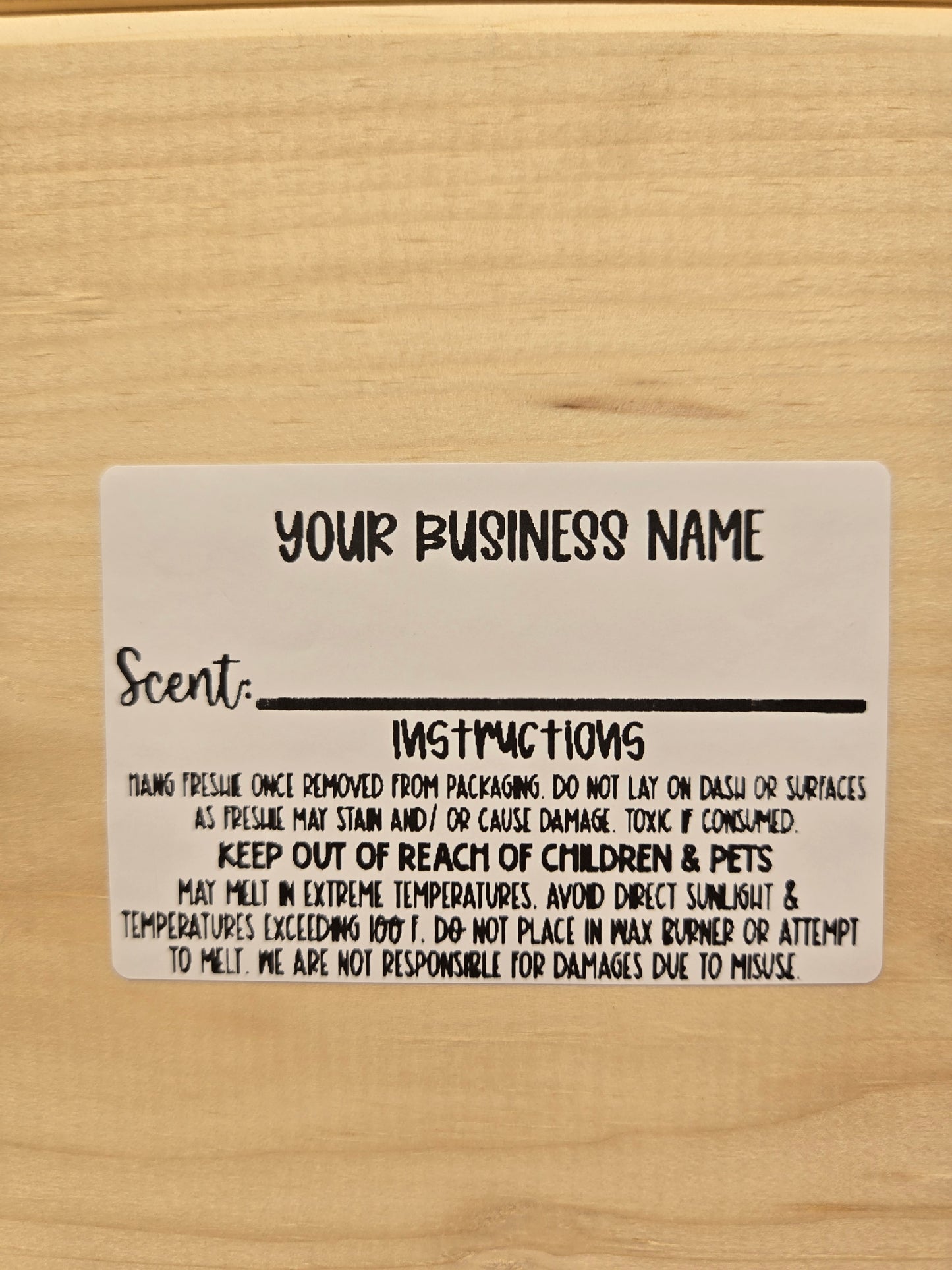 3x2 custom scent label