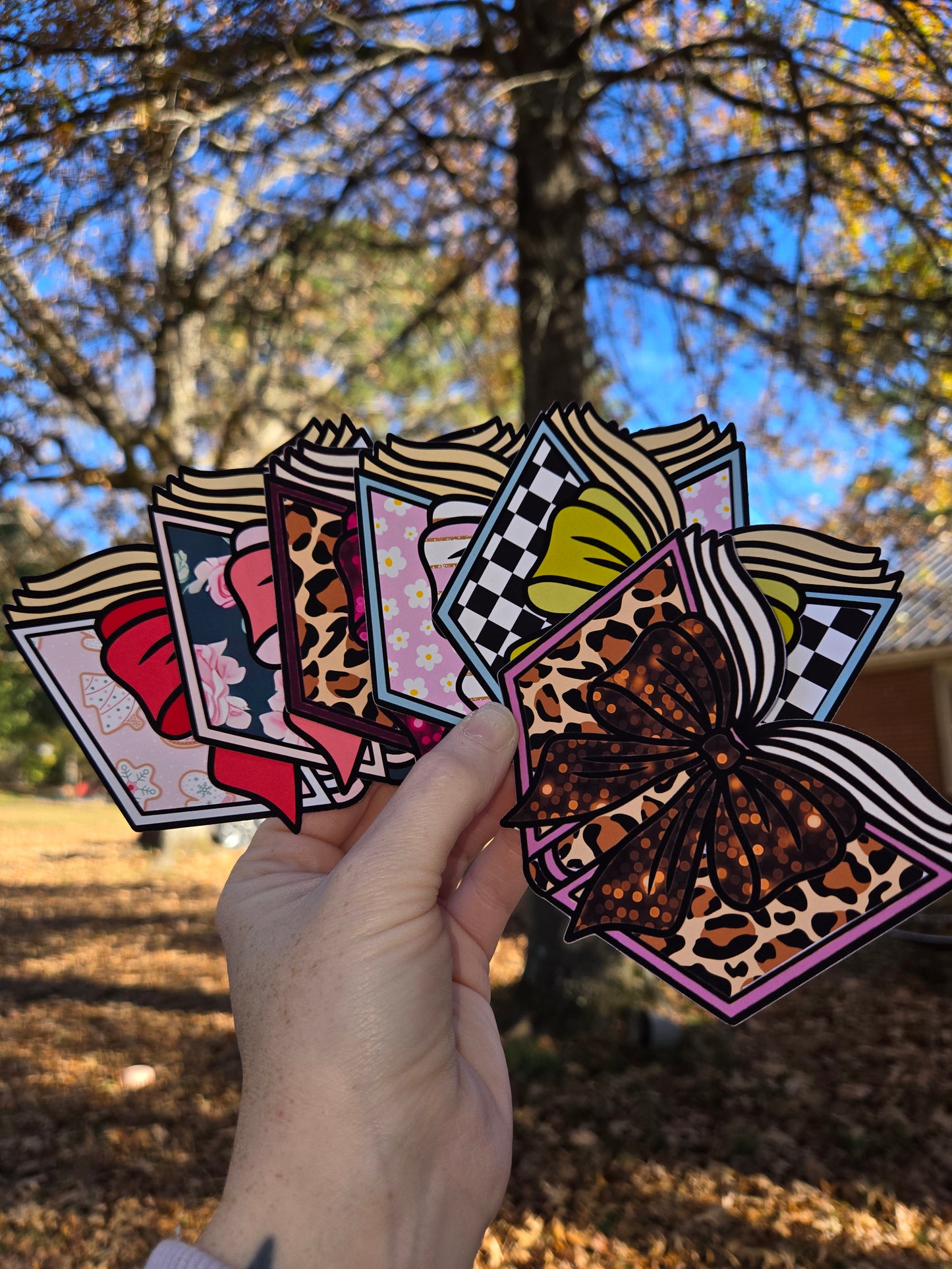 Book with Bow TB MOLDS mixed grab bag cardstock