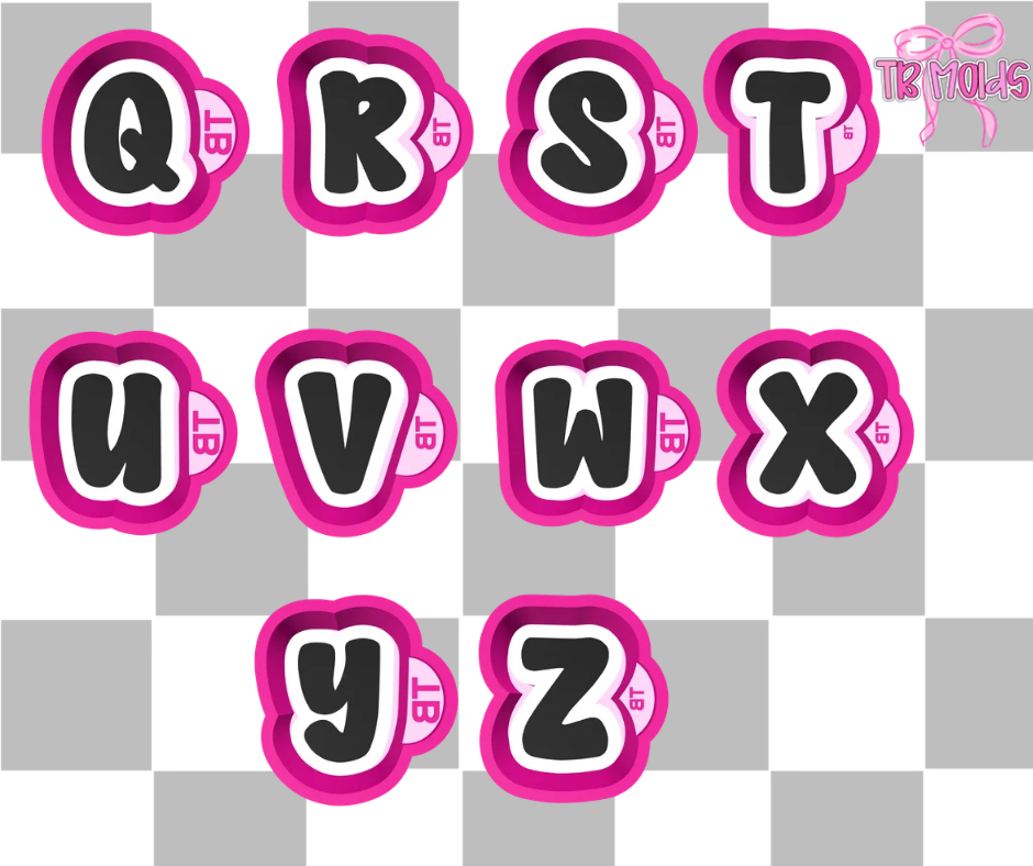 Mini Mold-Individual Letters