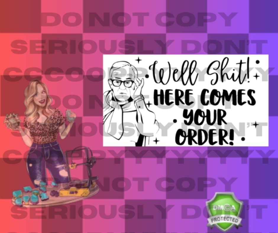 Here comes your order label