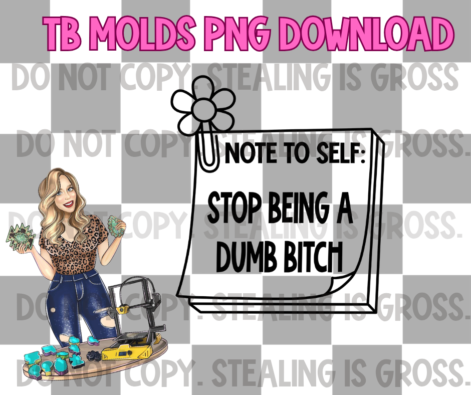 Note to self dumb bitch PNG