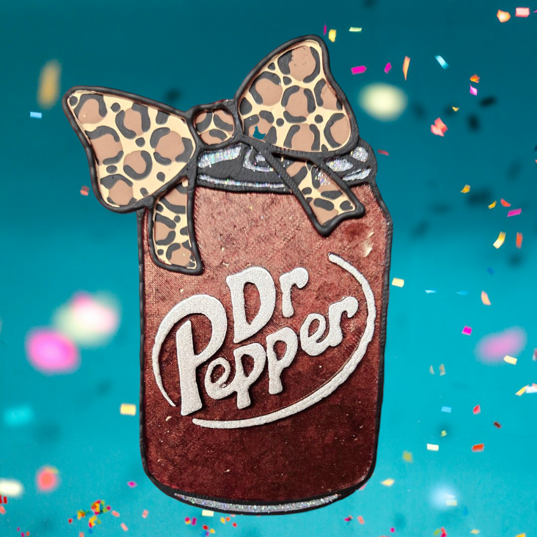 Dr P can with bow