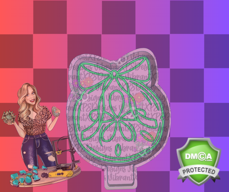 Sand dollar with bow