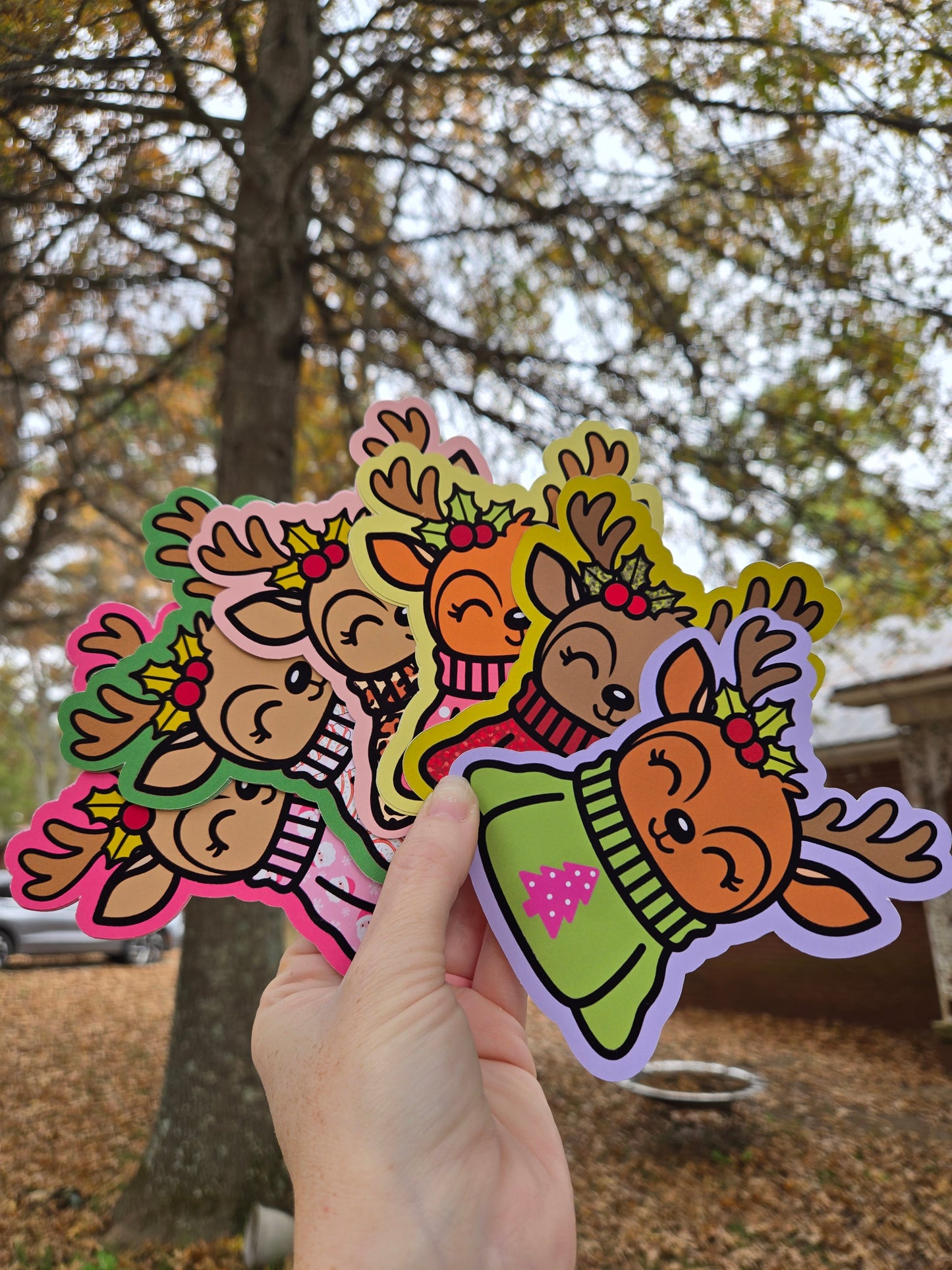 Reindeer Sweater TB MOLDS mixed grab bag cardstock