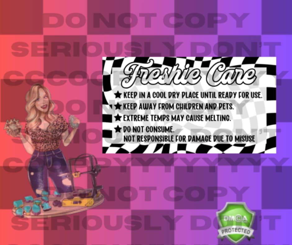 Freshie care label