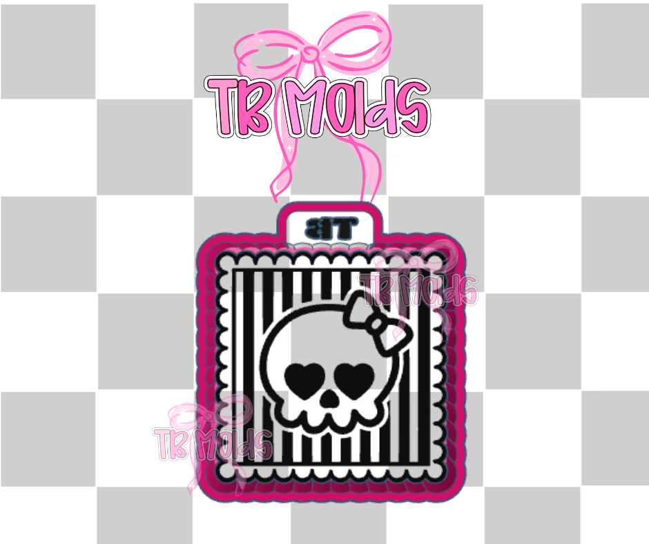 Striped skull stamp