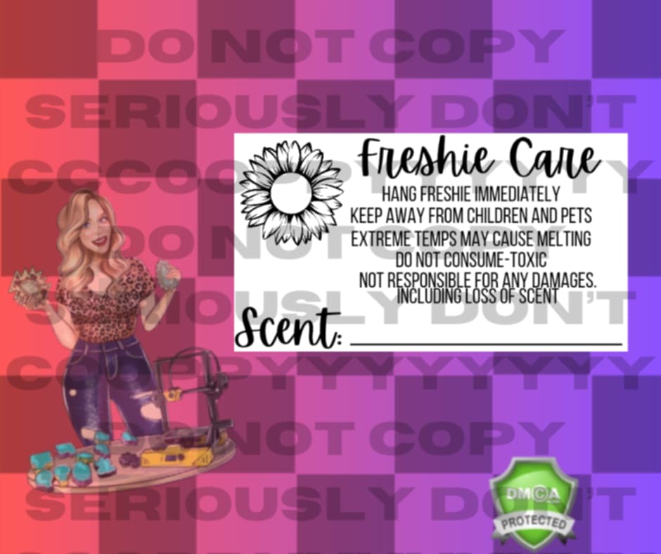 Freshie care label
