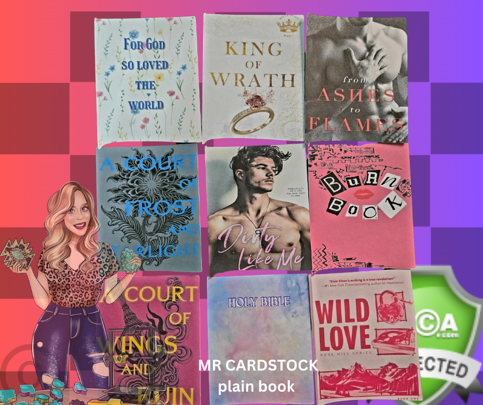 Plain book cardstock MR CARDSTOCK