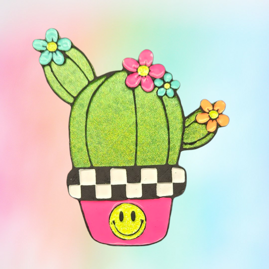 Smiley checkered cactus