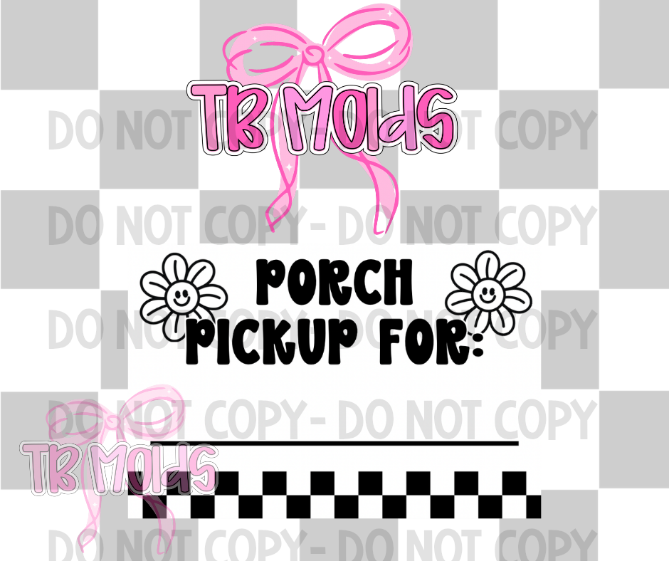 3x2 porch pick up label