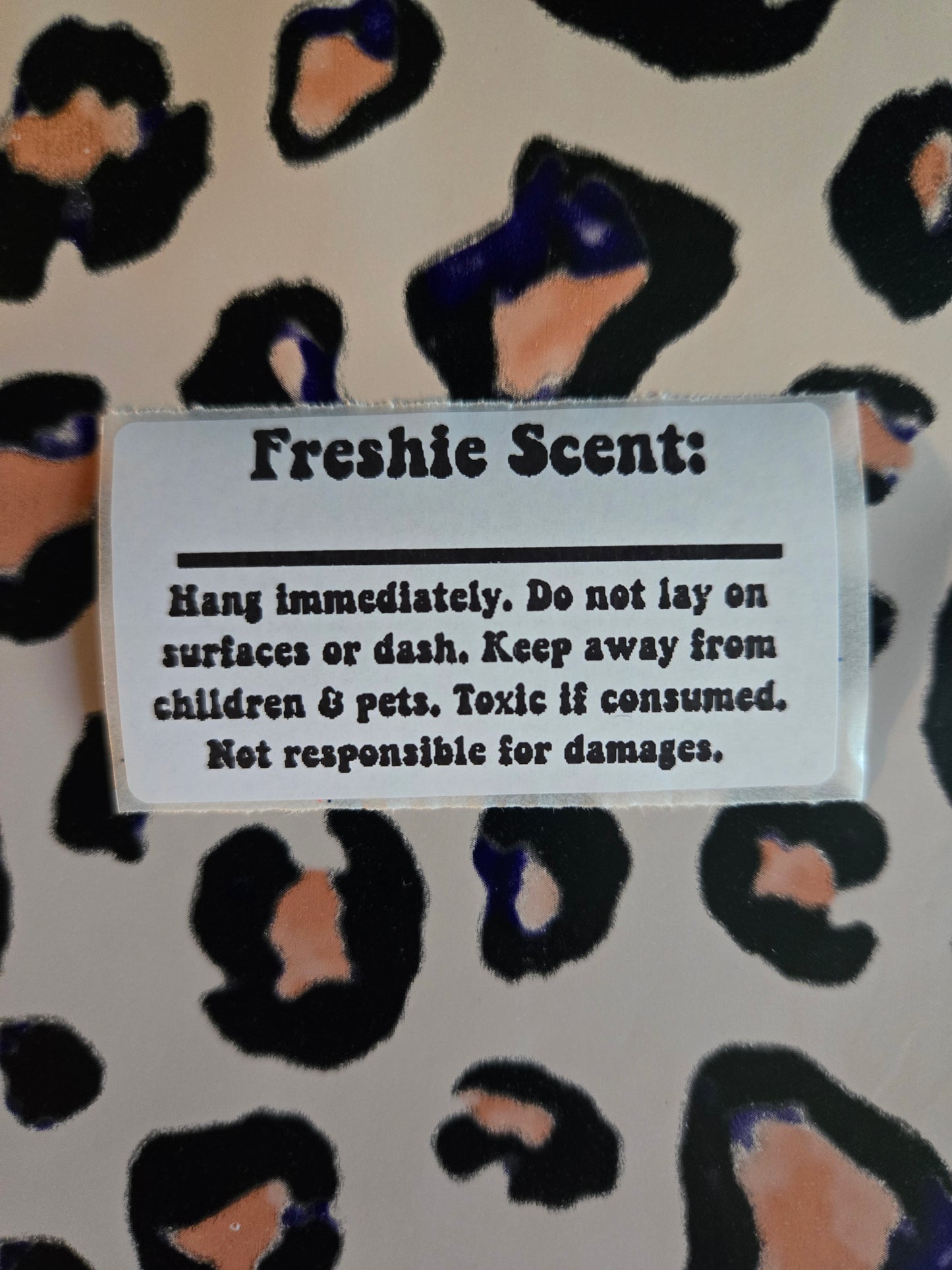 Freshie scent retro font